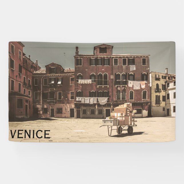 Banderoles photo vintage de Venise (Horizontal)
