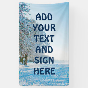Banderoles Photographe - beautiful Winter Park + your ideas