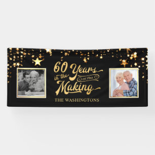 Banderoles Photos du 60e anniversaire de Black & Gold