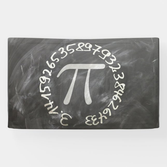 Banderoles Pi Day PiDay Chalkboard Education (Horizontal)