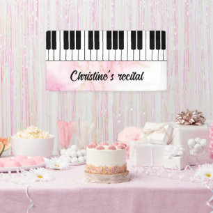 Banderoles Piano clavier musique récital signal performance