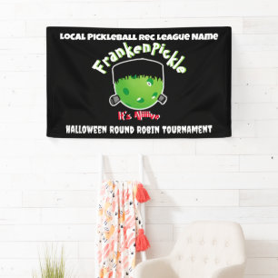 Banderoles Pickleball Halloween - FrankenPickle - It's Alive