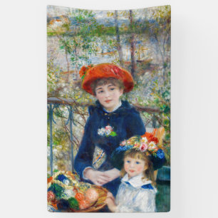 Banderoles Pierre-Auguste Renoir - Deux sœurs sur la terrasse