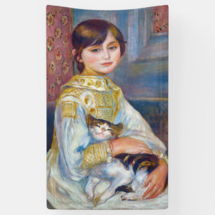 Banderoles Pierre-Auguste Renoir - Enfant au chat