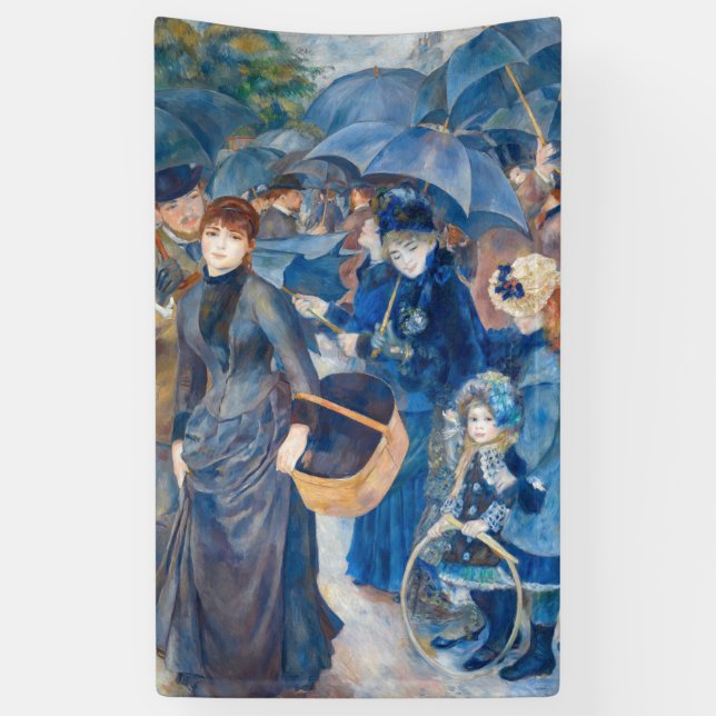 Banderoles Pierre-Auguste Renoir - Les Parapluies (Vertical)
