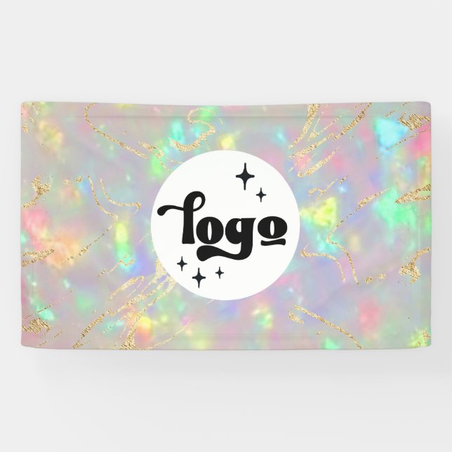 Banderoles pierre cristal opale (Horizontal)