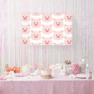 Banderoles Piggy Birthday Kids Art
