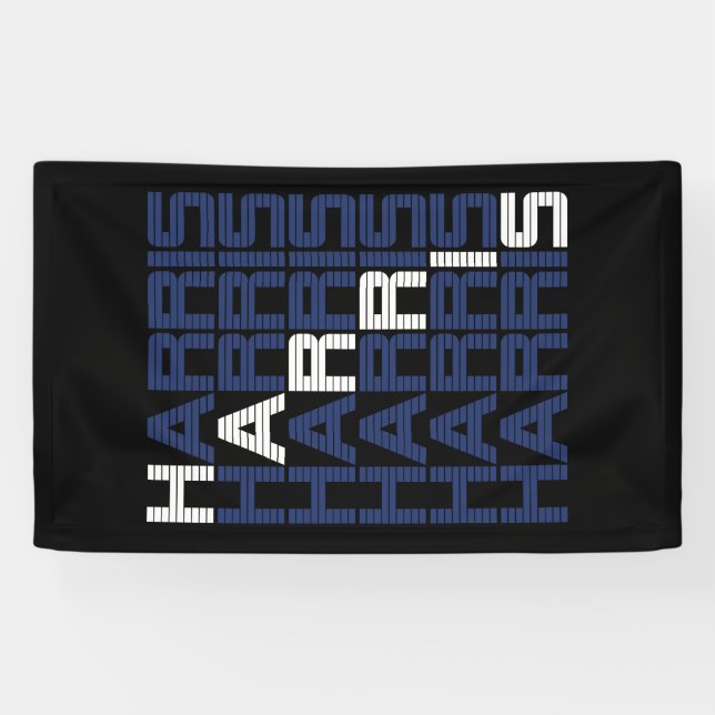 Banderoles piles de texte harris (Horizontal)