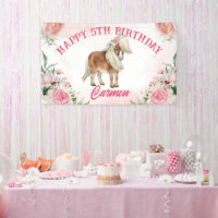 Pink poney anniversaire giddy up cowgirl party