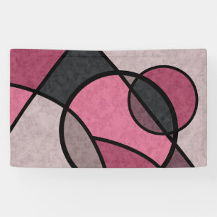 Banderoles Pink Sunrise, abstrait