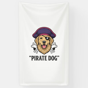 Banderoles Pirate Chien Gravure Vintage Dessin de T-shirt_1