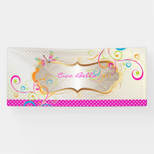 Banderoles PixDezines Dragonflies Rainbow Swirls