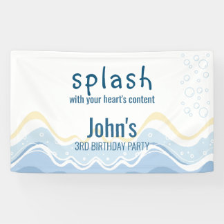 Banderoles Plage d'été Anniversaire thématique