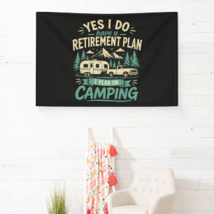 Banderoles Plan de retraite de camping