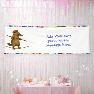 Banderoles Plato platypus tightrope walker