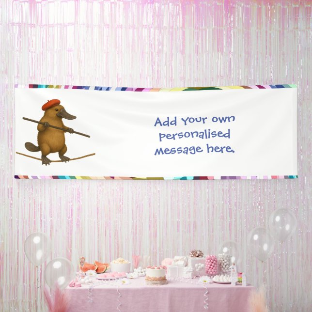 Banderoles Plato platypus tightrope walker (Fête)