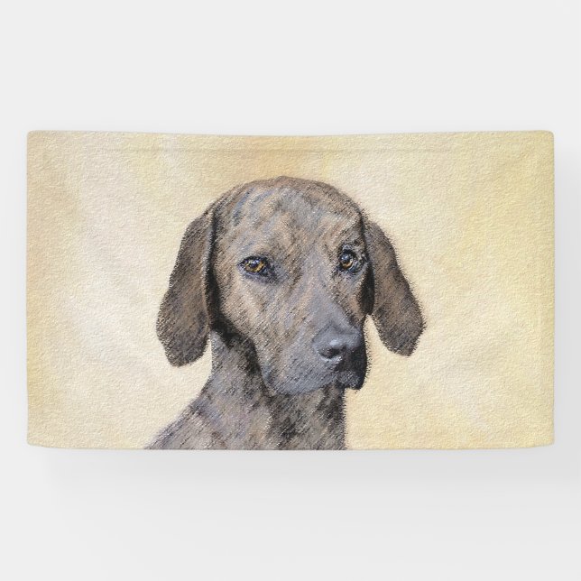Banderoles Plott Peinture - Cute Original Chien Art (Horizontal)