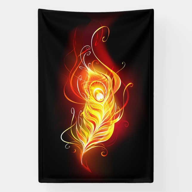 Banderoles Plumes de paquetage de feu (Verticale)