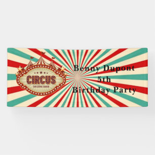 Banderoles Plus grand spectacle sur Terre Cirque Anniversaire