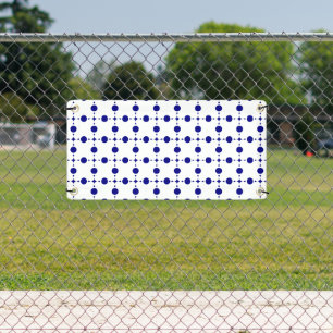 Banderoles Points bleus de marine, Motif à pois, Pois