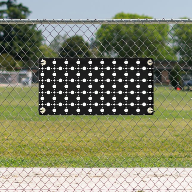 Banderoles Pois blancs, Motif à points Polka, points, pointil (Insitu)