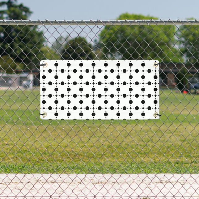 Banderoles Pois noirs, Motif à points Polka, points, pointill (Insitu)