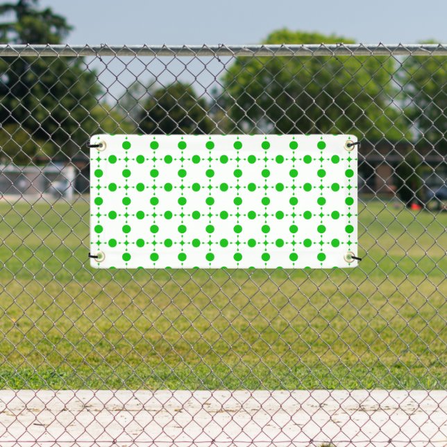 Banderoles Pois verts, Motif à points Polka, points, pointill (Insitu)