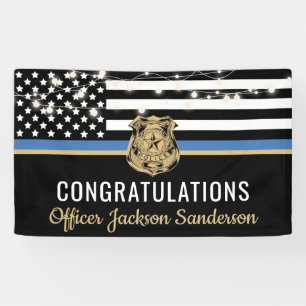 Banderoles Police Application de la loi Retraite mince Ligne