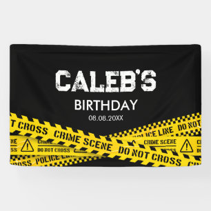Banderoles Police Party avec Jaune Ne pas croiser les bandes