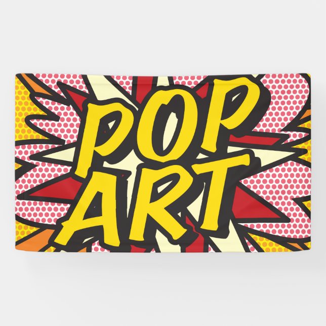 Banderoles POP ART Fun Retro Comédie Livre Pop Art (Horizontal)