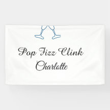 Pop fizz clic bouteille de champagne bleu nouvel a