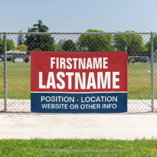 Banderoles Porte de campagne personnalisée pour les électio