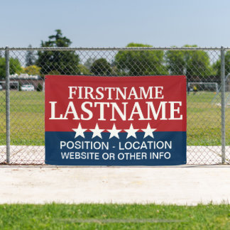 Banderoles Porte de campagne personnalisée pour les élections