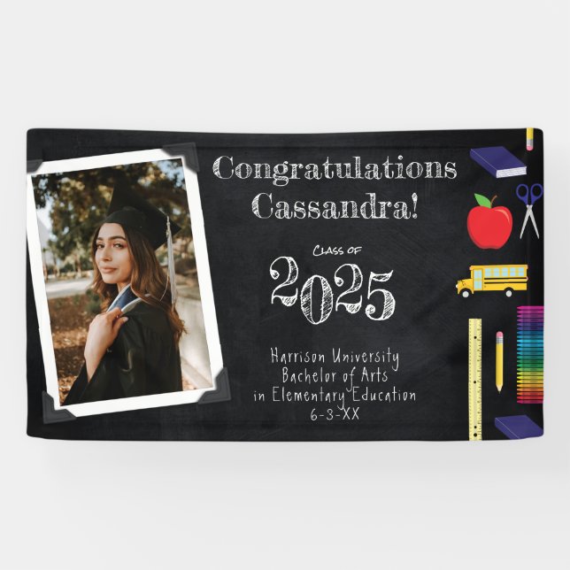 Banderoles Portrait du tableau de bord de l'enseignement (Horizontal)