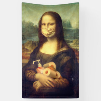 Banderoles Portrait du virus Corona