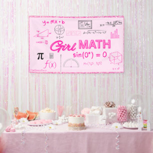 Banderoles Poster de la formule de mathématiques de la géomét