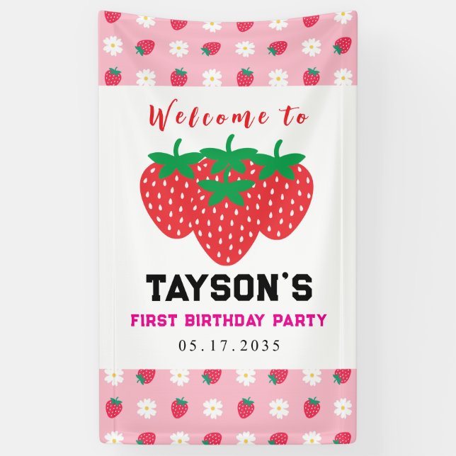 Banderoles Premier Anniversaire de Berry 1er Anniversaire (Vertical)