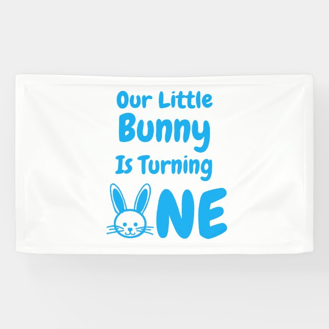 Banderoles Premier anniversaire de Little Bunny (Horizontal)