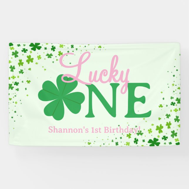 Banderoles Premier Anniversaire De Lucky One (Horizontal)