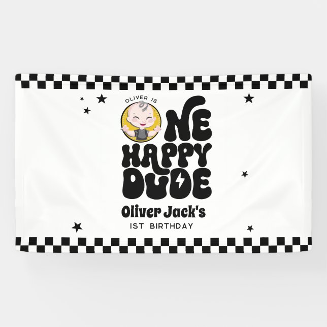 Banderoles Premier Anniversaire de One Happy Dude (Horizontal)