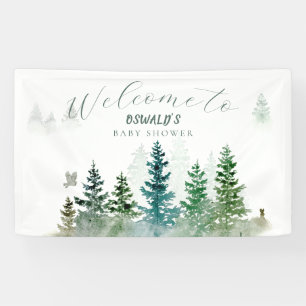 Banderoles Premier anniversaire de Wild One aquarelle Animaux