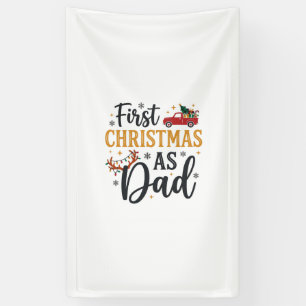 Banderoles Premier camion de vacances de Noël de Papa