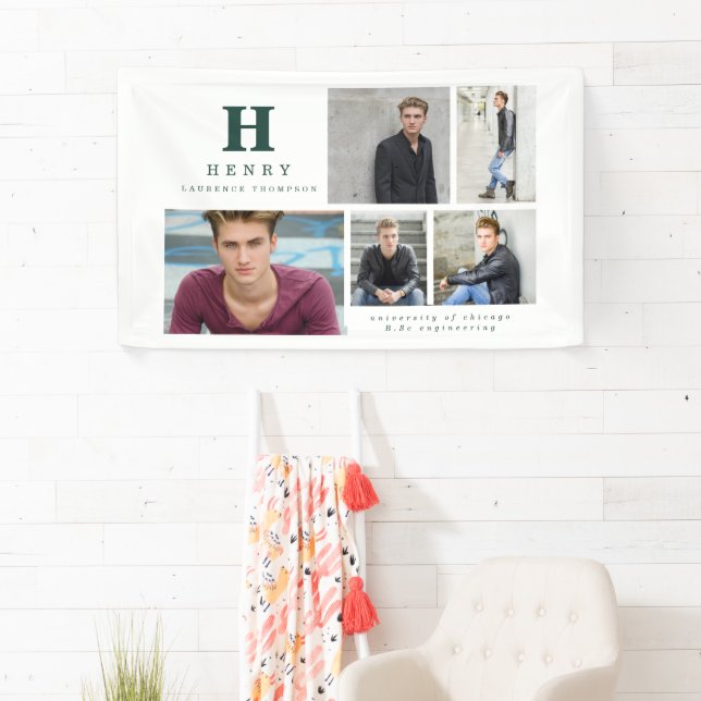 Banderoles Premier faire-part multi-photo (En situation)