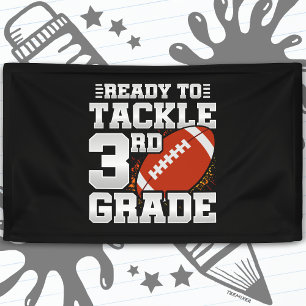 Banderoles Premier Jour de Football 3e Année Retour à l'École