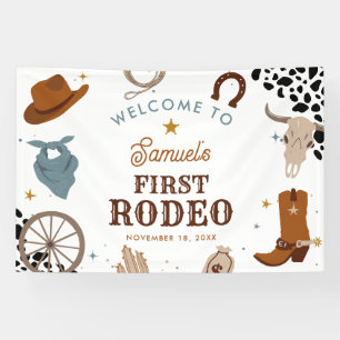 Banderoles Premier Rodéo Western Boy Premier anniversaire Bie