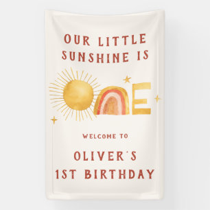 Banderoles Premier Voyage Autour Du Soleil   1er anniversaire