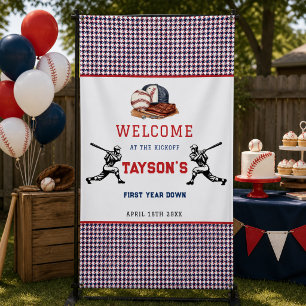 Banderoles Première année de baseball bas 1ère fête d'anniver