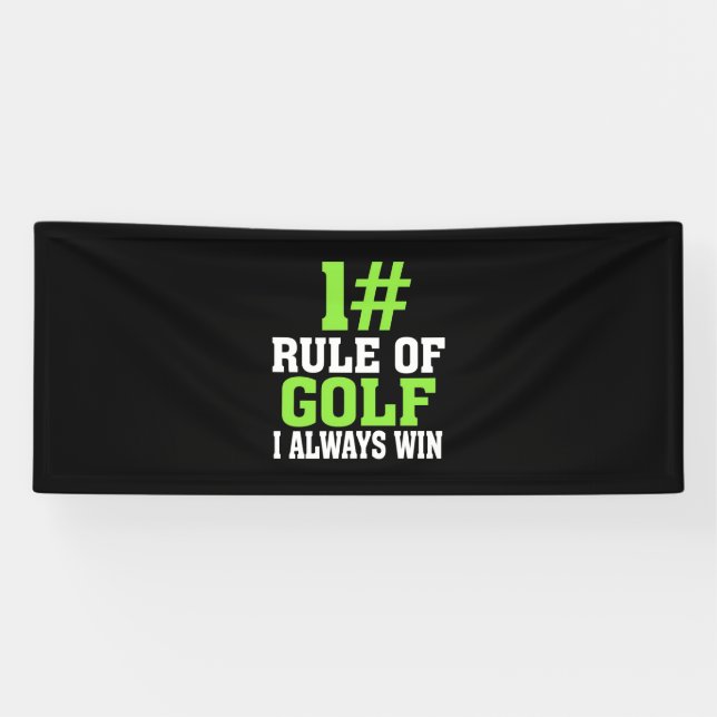 Banderoles Première Règle De Golf (Horizontal)