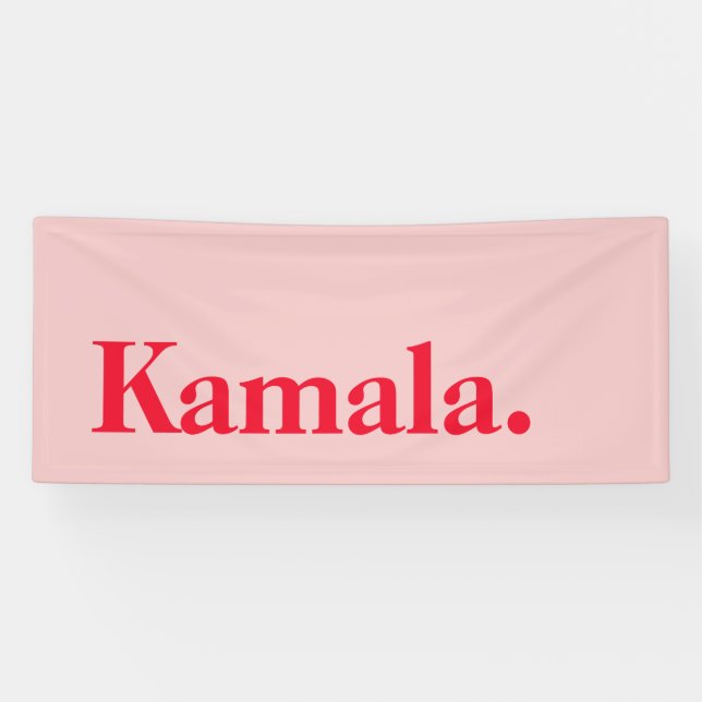 Banderoles Préparez-vous pour Kamala Harris 2024 Pink (Horizontal)