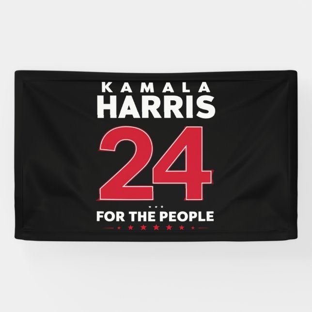 Banderoles Président 47 Kamala Harris 2024 Soutien Madame (Horizontal)